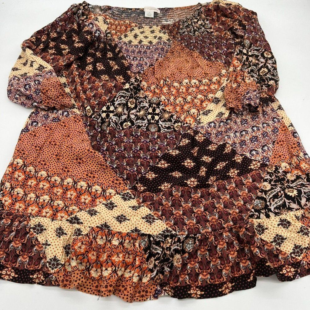 Band of Gypsies Womens Boho Dress Medium Southwestern Pullover